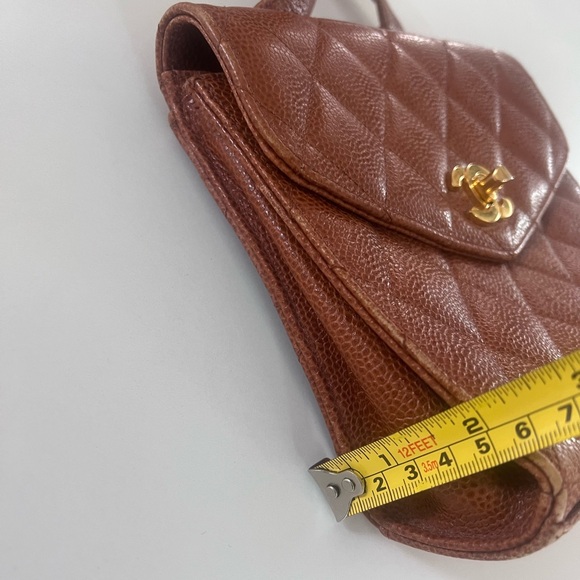 Chanel Cognac Quilted Crossbody Bag - Picture 13 of 16